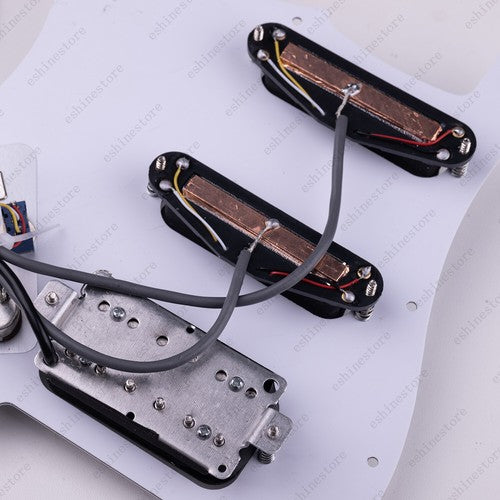Coil Splitting HSS Guitar Multi Switch Loaded Prewired Pickguard For ST Black01
