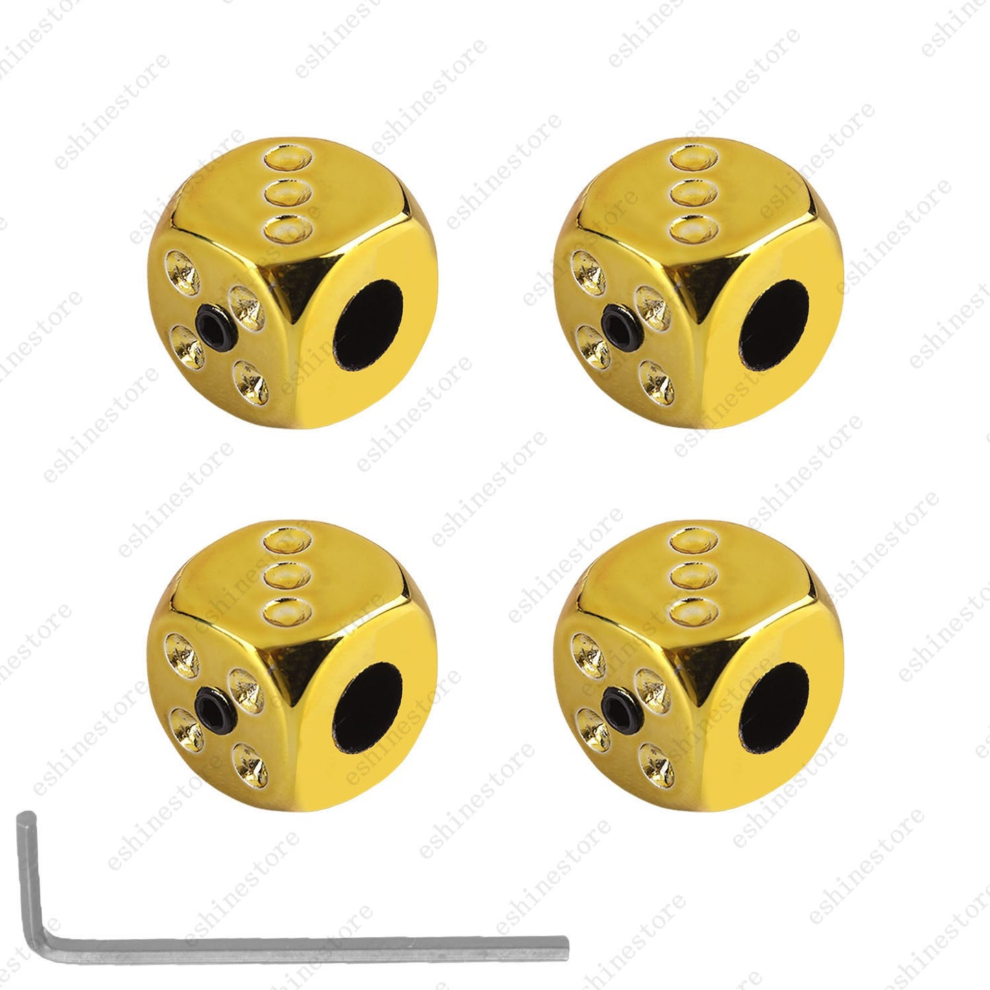 1/2/4pcs Dice Guitar Tone Volume Control Knobs with Wrench for Electric Guitar