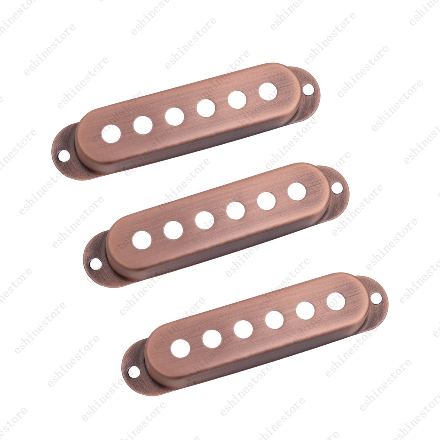 3 Pcs Brass Metal SSS Single Coil Pickup Covers For Fender SQ Strat 5 Colors