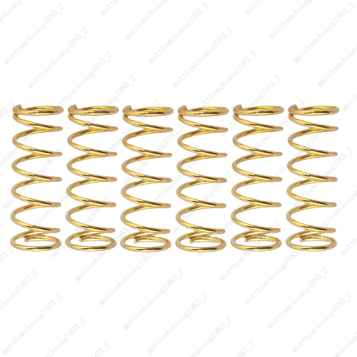 6pcs 4.5x15mm Metal Straight Spring for Humbucker Pickup & Guitar Bridge Saddle