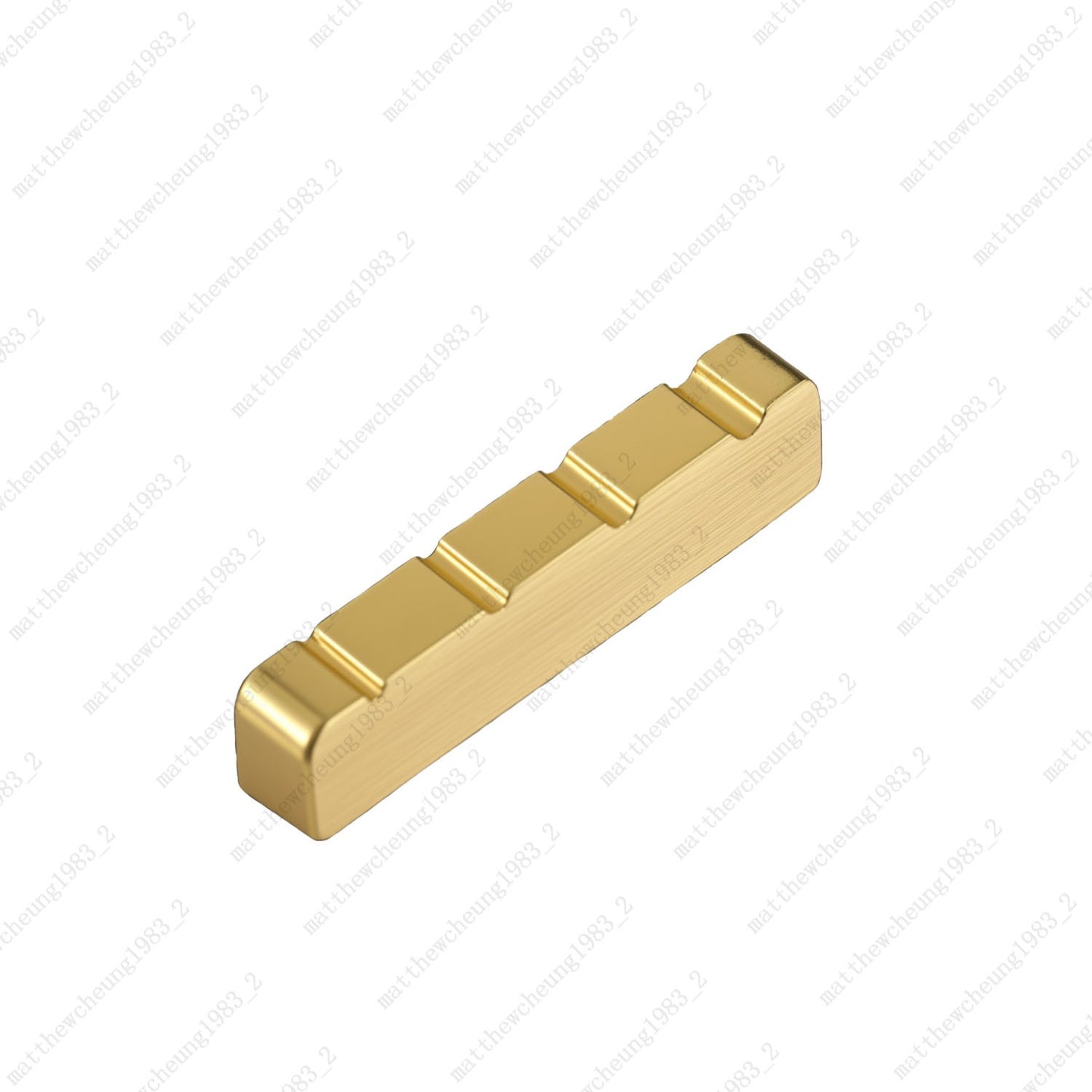 4 String Pre-slotted 38x8x9MM Solid Brass NUT For Guitar Bass FLAT Bottom 3Color