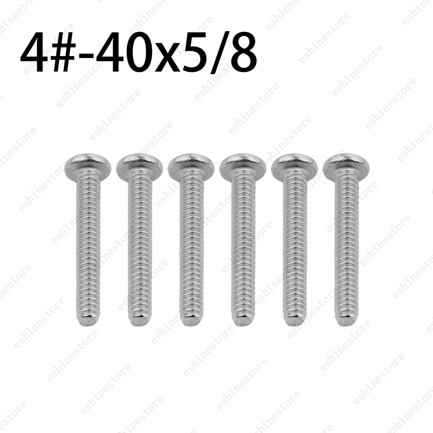 US Standard Guitar saddle screws 4#-40x3/4 & 4#-40x5/8 for Fender 6 Pieces