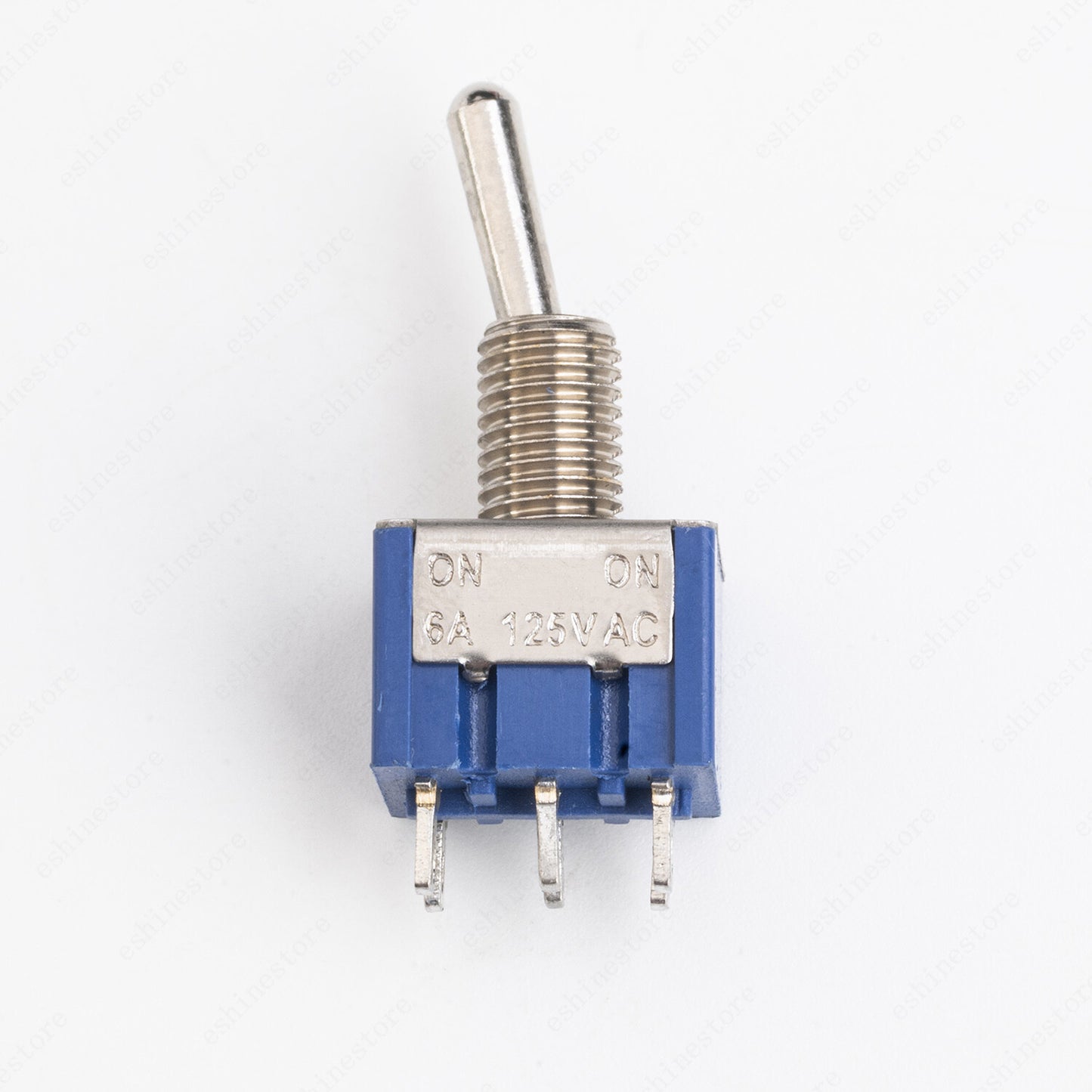 10x DPDT Guitar Mini Toggle Switch 2 Position ON/ON 6 PIN Car/Boat Switches Blue