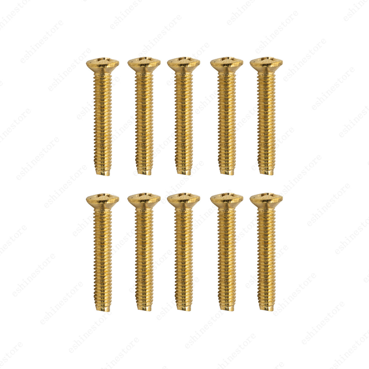 10 Pcs Guitar SHORT TUNER KNOB Tuning Machine Buttons SCREWS 2.5x14 3 Color