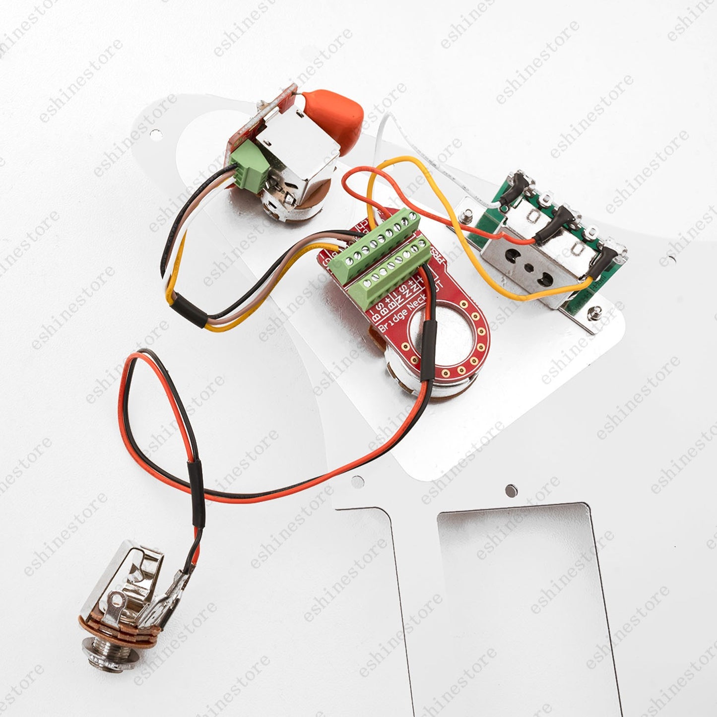 Solderless HH Wiring Harness Treble Bleed Circuit w/ Push-Pull Coil Split for ST