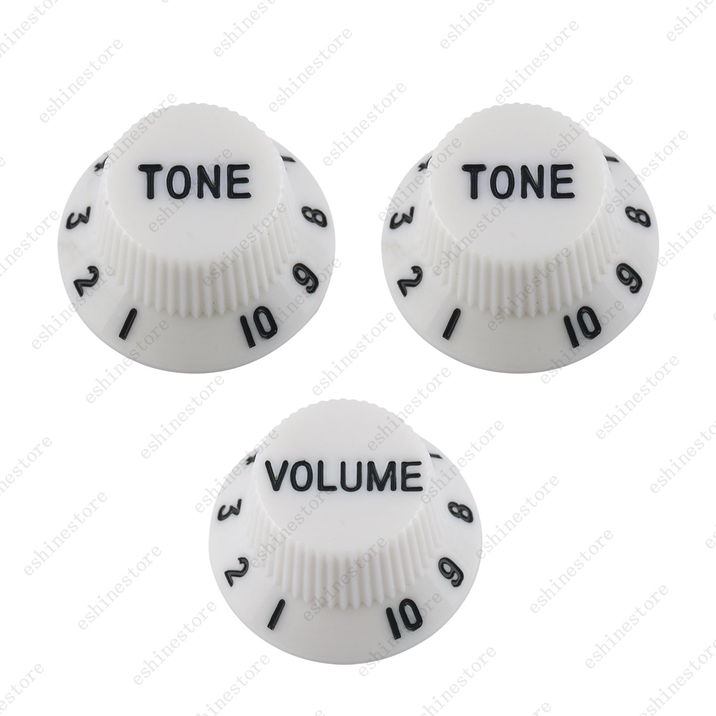 2T1V Guitar Knobs Volume Tone Knob Left Hand 18-Splines for Stratocaster 5 Color