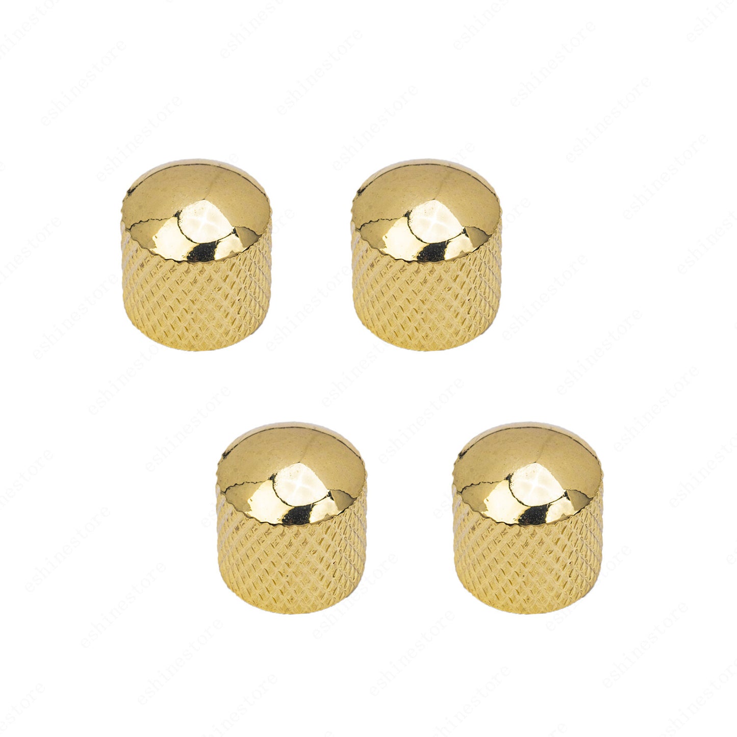18-Splines 4 Pcs Metal Guitar 6mm Shaft Volume Tone Knobs For Ibanez PRS EPI
