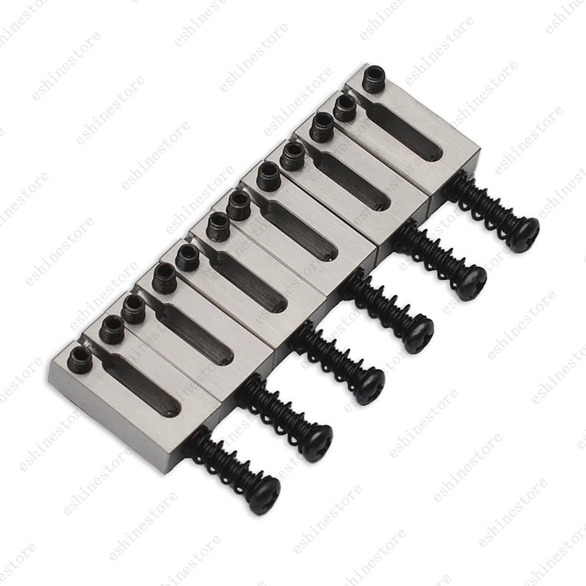 6 Pcs Stainless Steel Guitar Bridge Saddles 10.5mm/10.8mm For Strat Tele