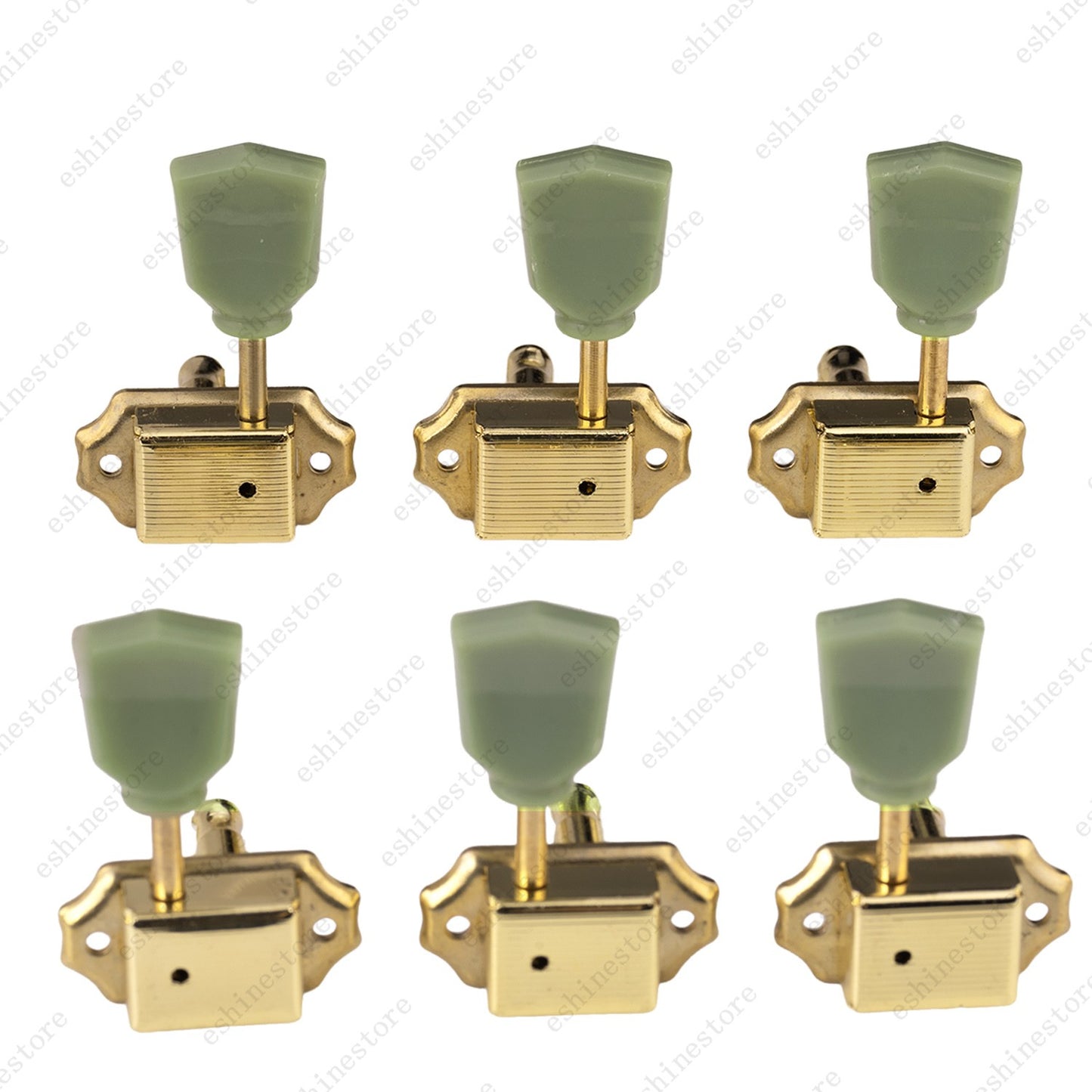 Vintage 3R3L Guitar Tuners 1:15 Ratio with Jade Machine Heads for LP EPI - Gold