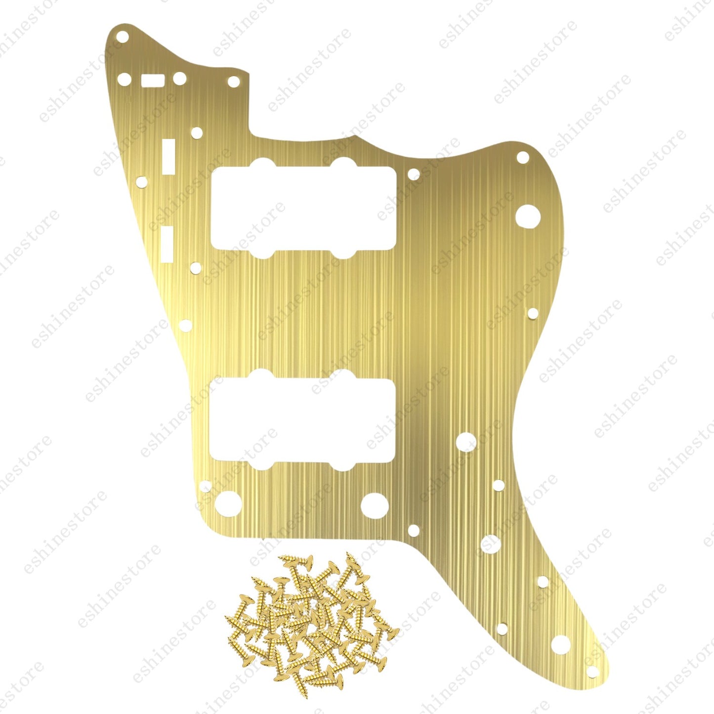 Brushed Aluminium Vintage JM Guitar Pickguard For FD Jazzmaster Electric Guitar