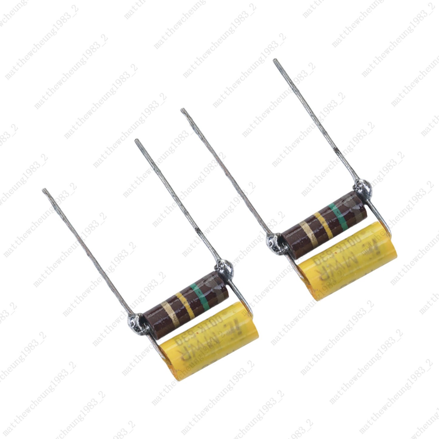 2Pcs Guitar Treble Bleed Circuit .001uF 630V Film Cap with 150K Resistor Upgrade