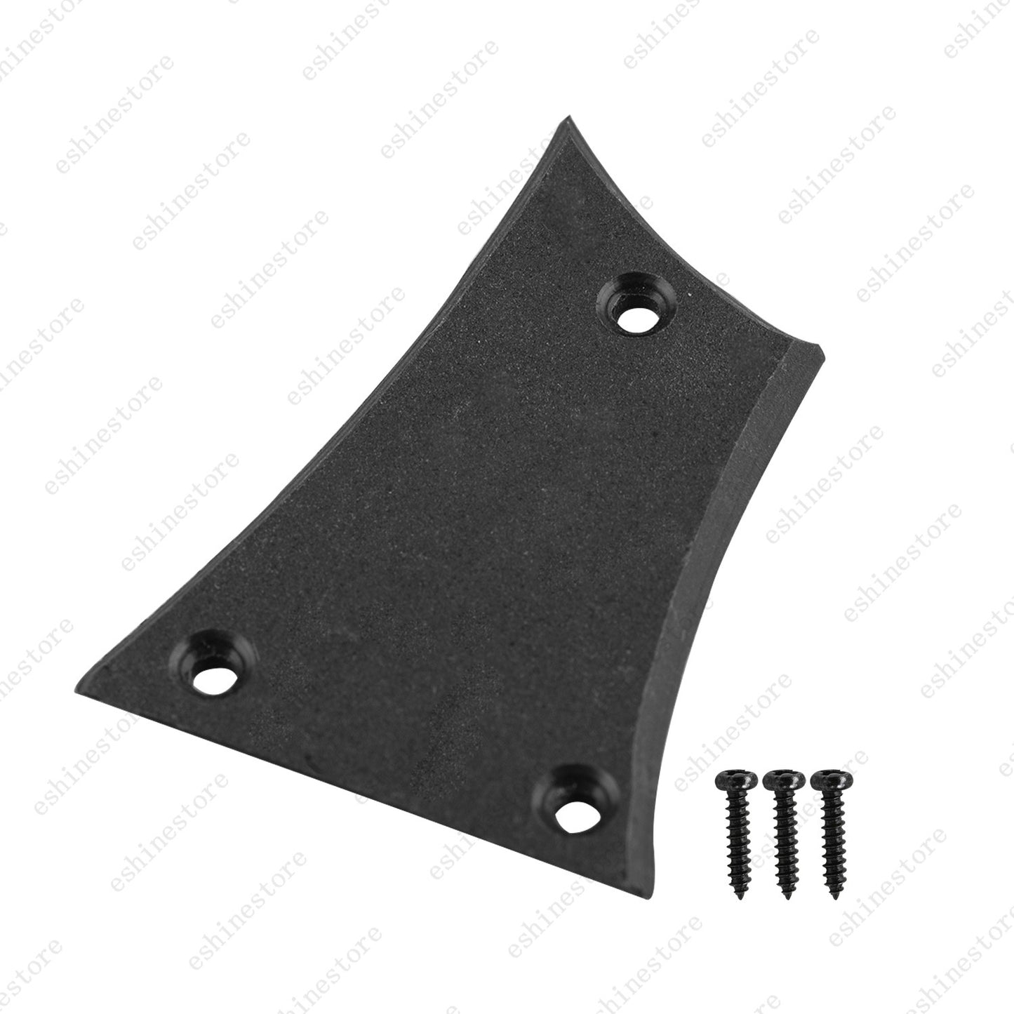 3 Hole Plastic Matte Black Guitar Truss Rod Cover Plate for Electric Guitar