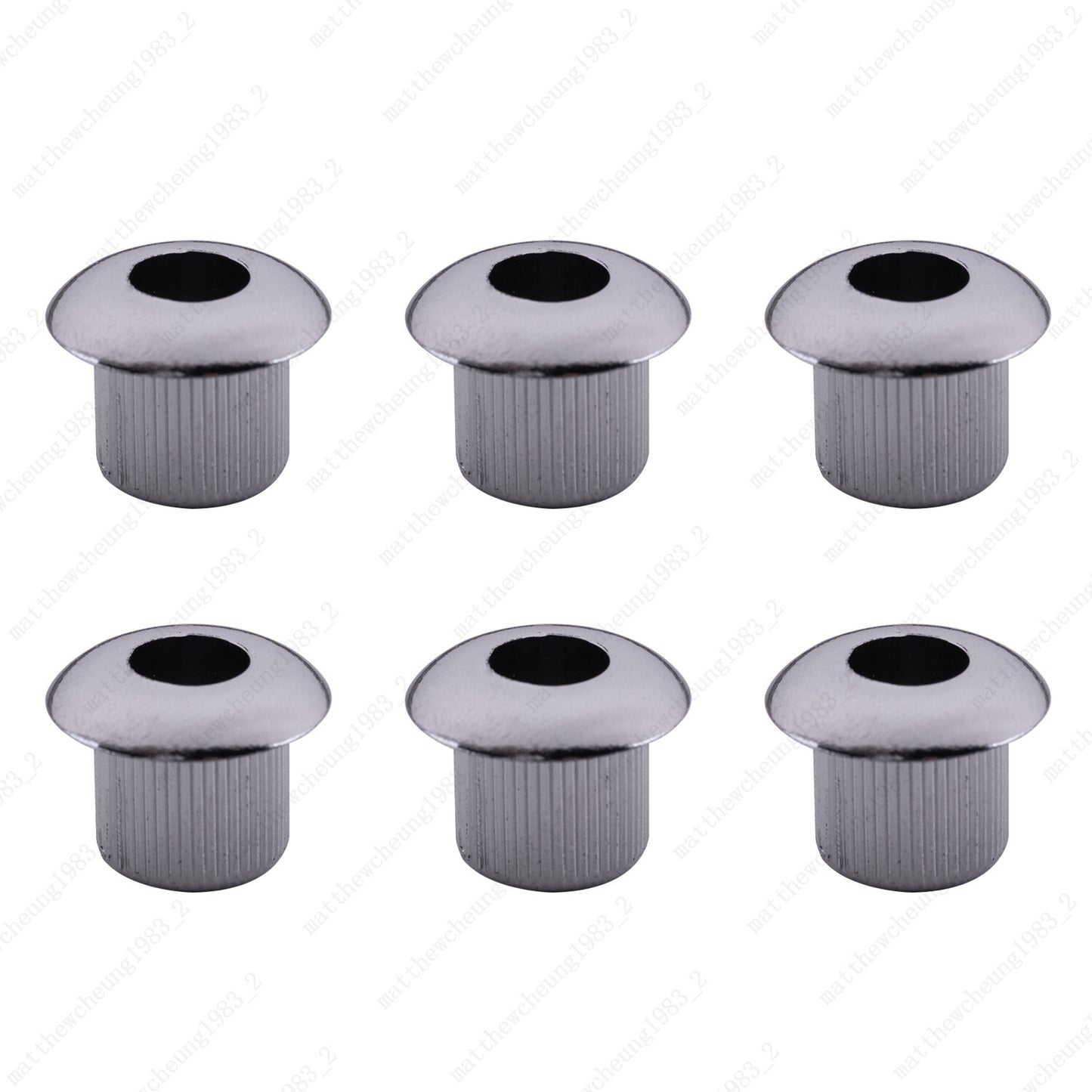6Pcs Plastic Vintage/Modern 6mm to 10mm Guitar Tuner Conversion Bushings