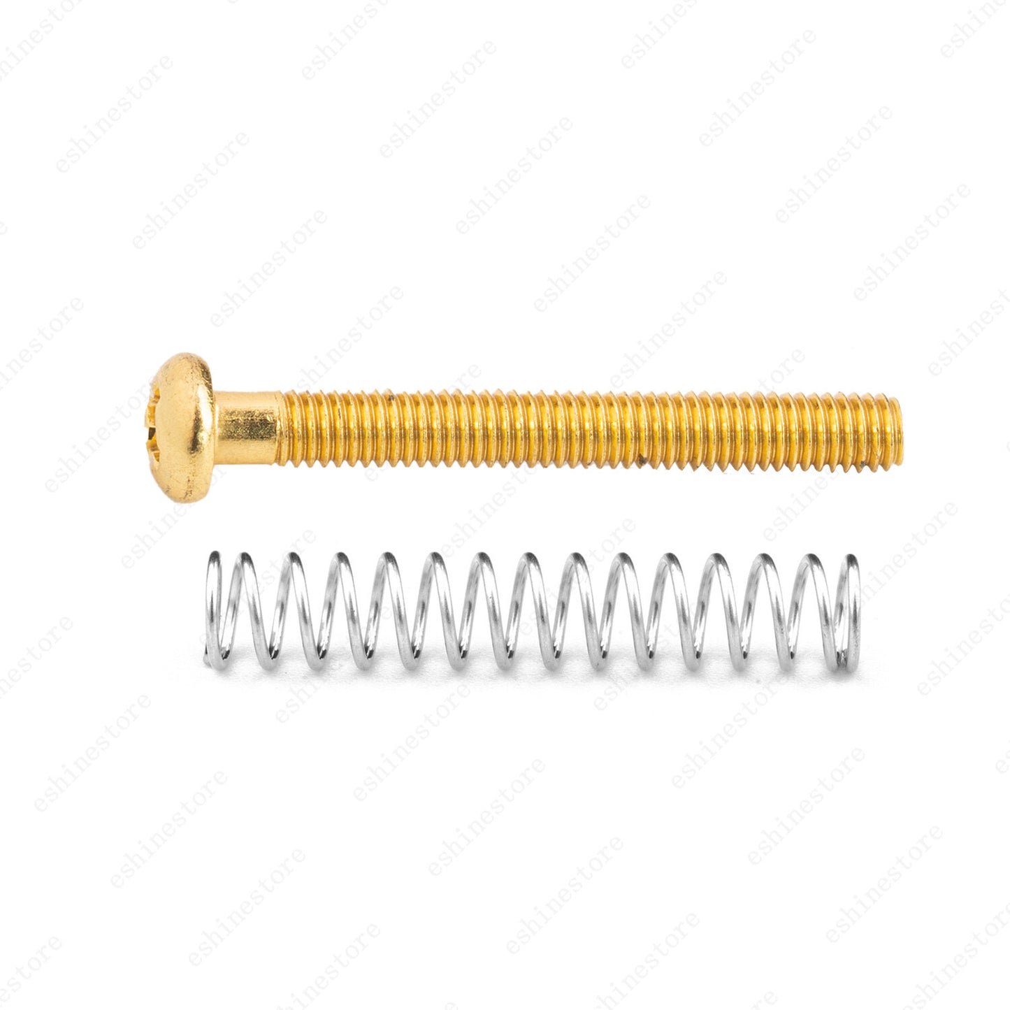 10-Pcs 27mm Metric Humbucker Pickup Height Screws with Spring For Les Paul SG