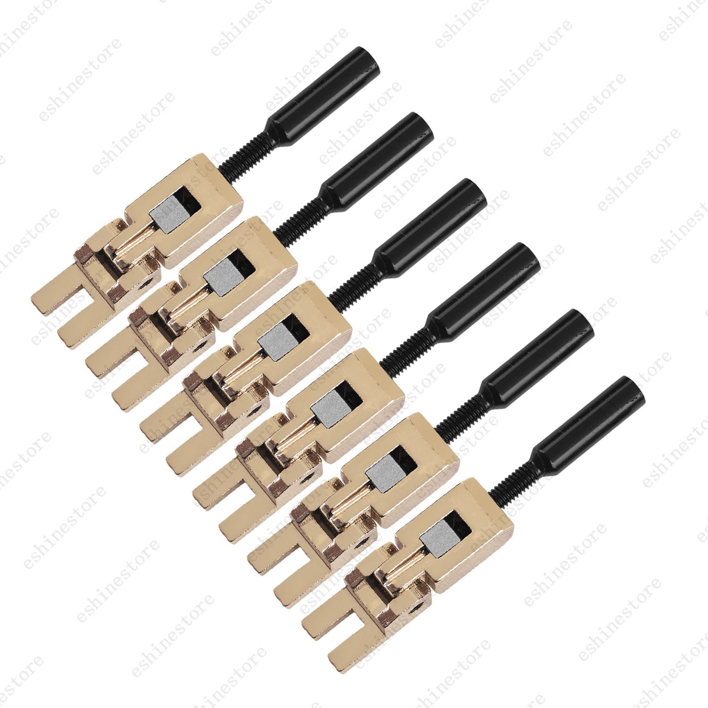 Double Locking Tremolo Bridge Saddles with Block for Floyd Rose Replacement