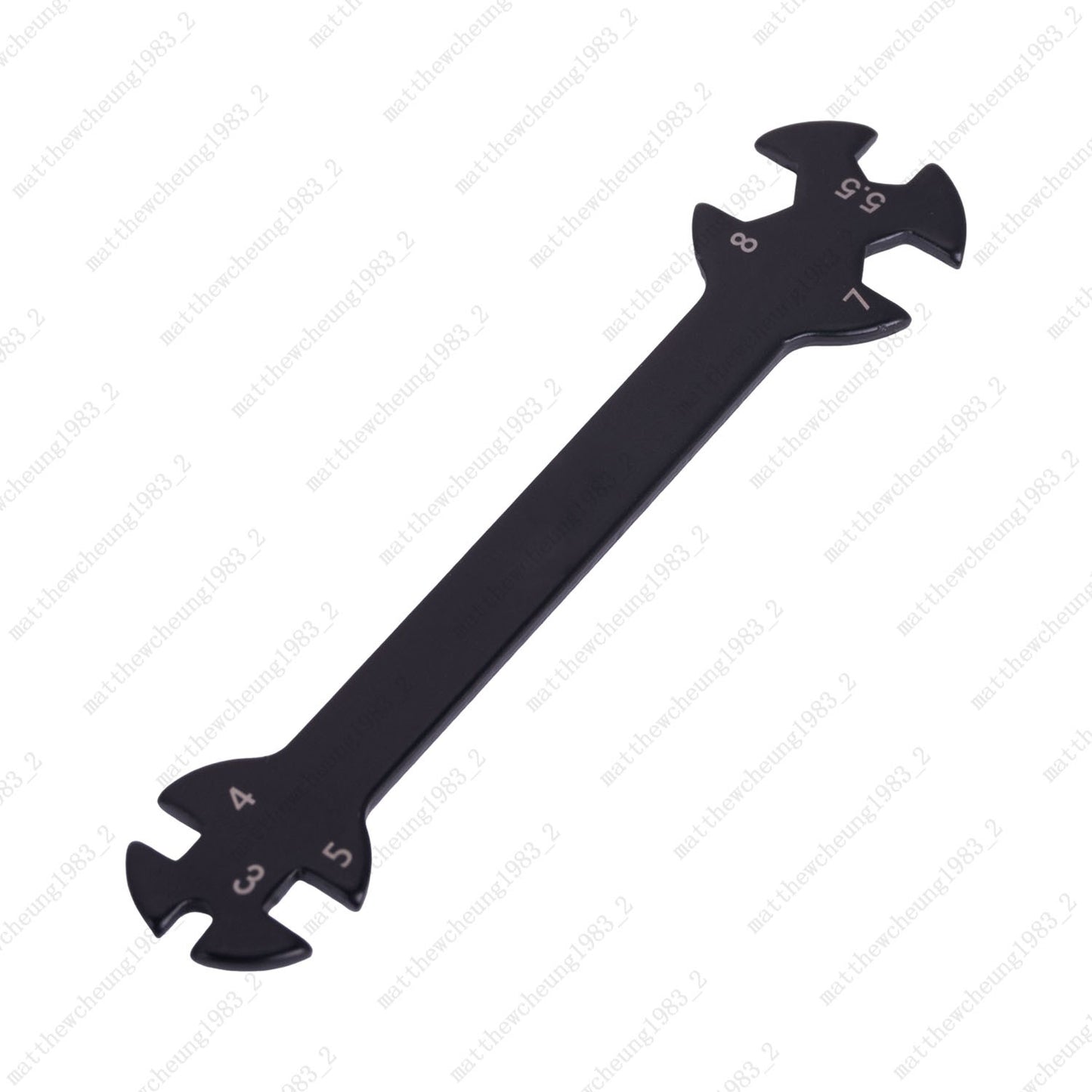 6-in-1 RC Hobby Open-End Wrench - 3/4/5/5.5/7/8mm Iron Tool for Beginners