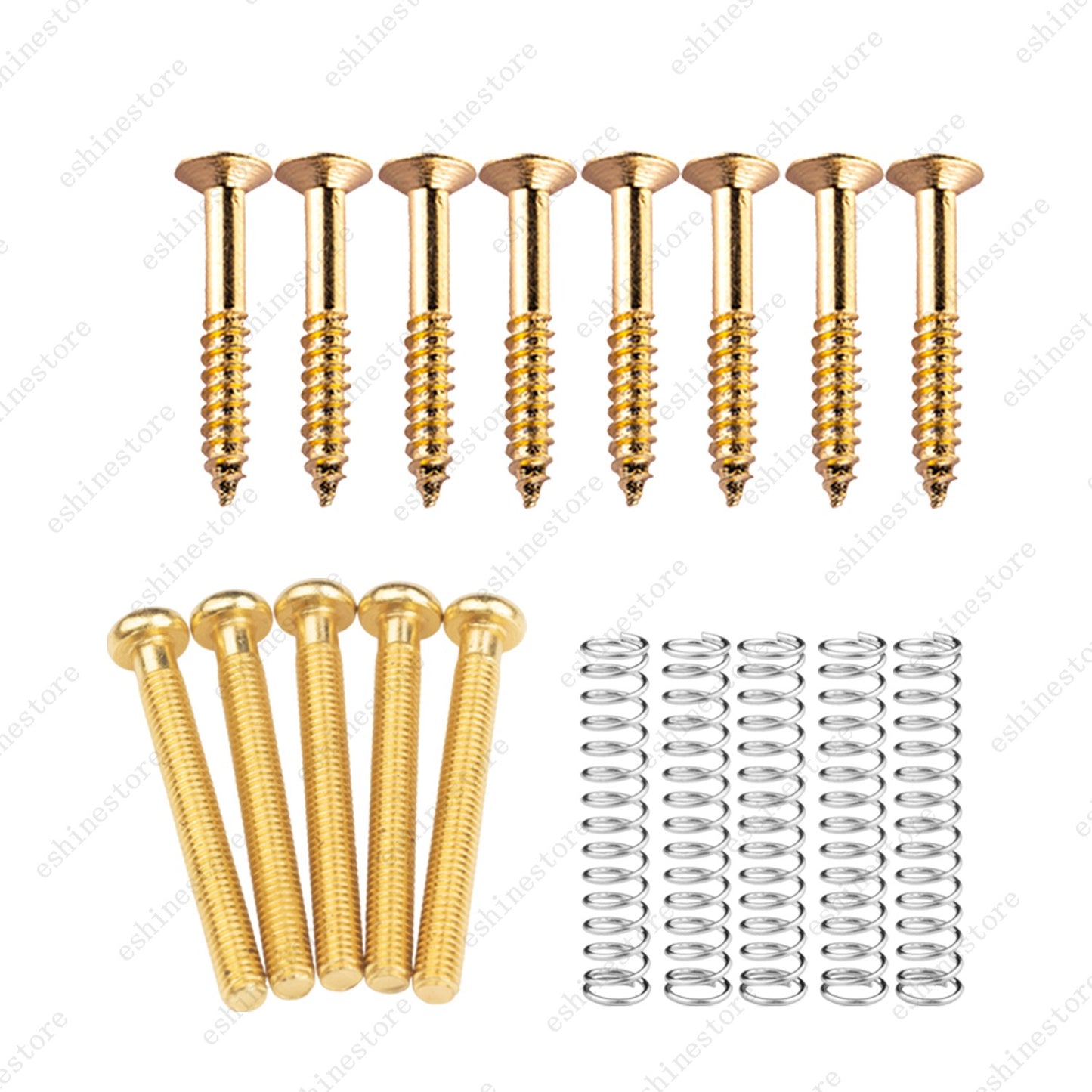 Metric Thread Humbucker Pickup Screw Spring Kit Ring Surround Mounting for LP SG