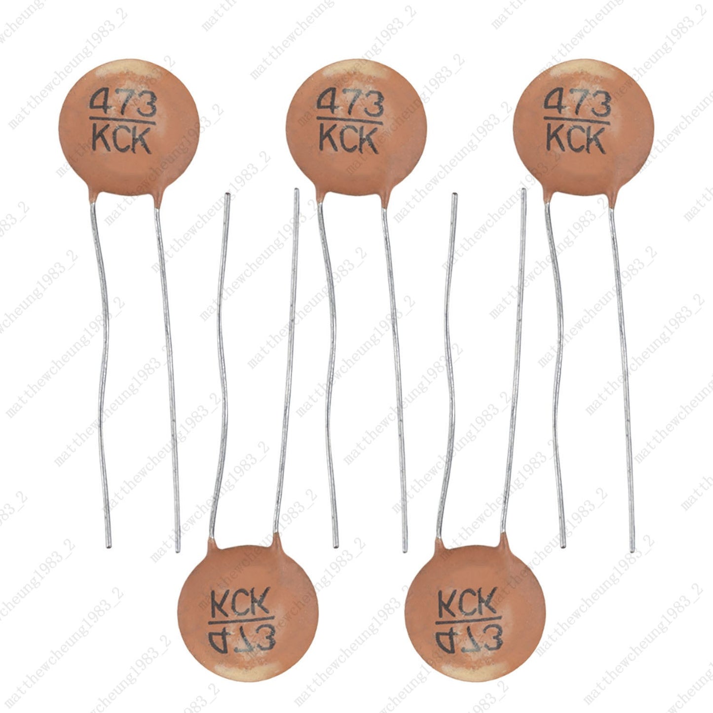 0.047μF 500V High Frequency Ceramic Disc Capacitor Copper Lead for Guitar Repair