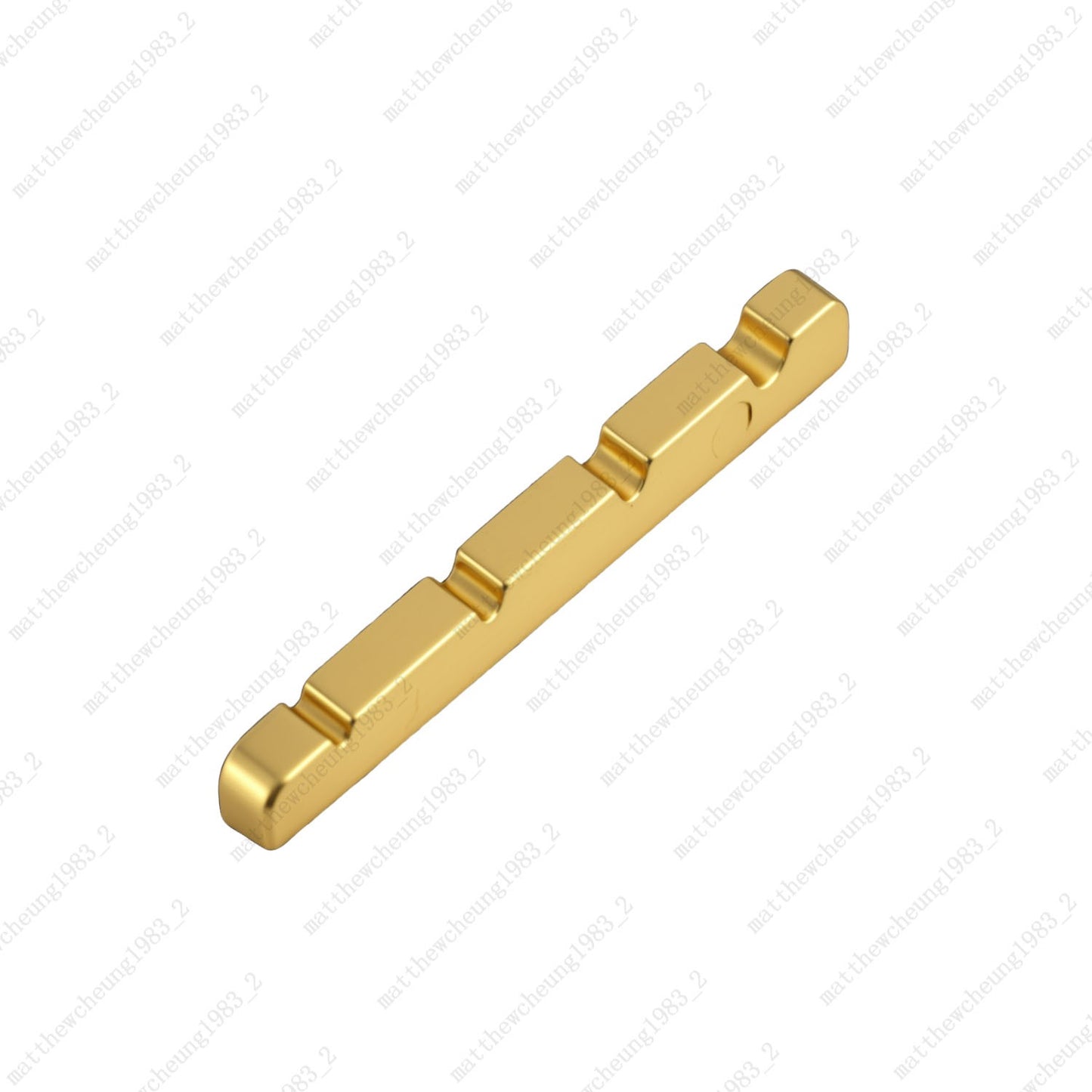 4 String Pre-slotted 42x5.5x4.5MM Brass NUT For Guitar Bass FLAT Bottom 3Colors