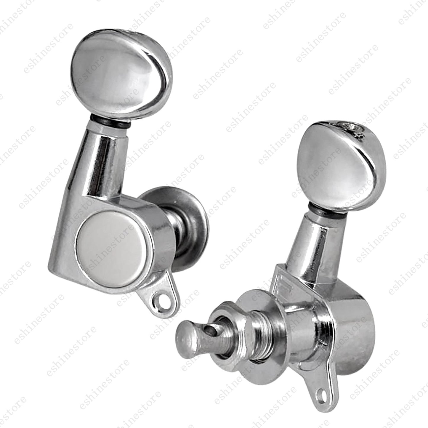 2L2R Guitar Tuning Pegs Key Tuner Machine Head 1:15 Ratio for UKULELE - Chrome