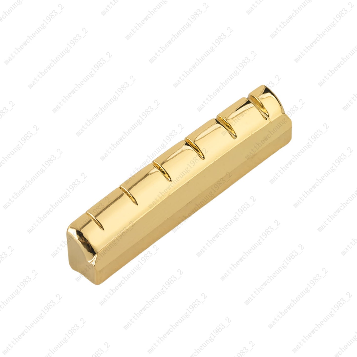 1pc 43MM Pre-Slotted & Flat Bottom Brass Nut for 6-String Folk Acoustic Guitar