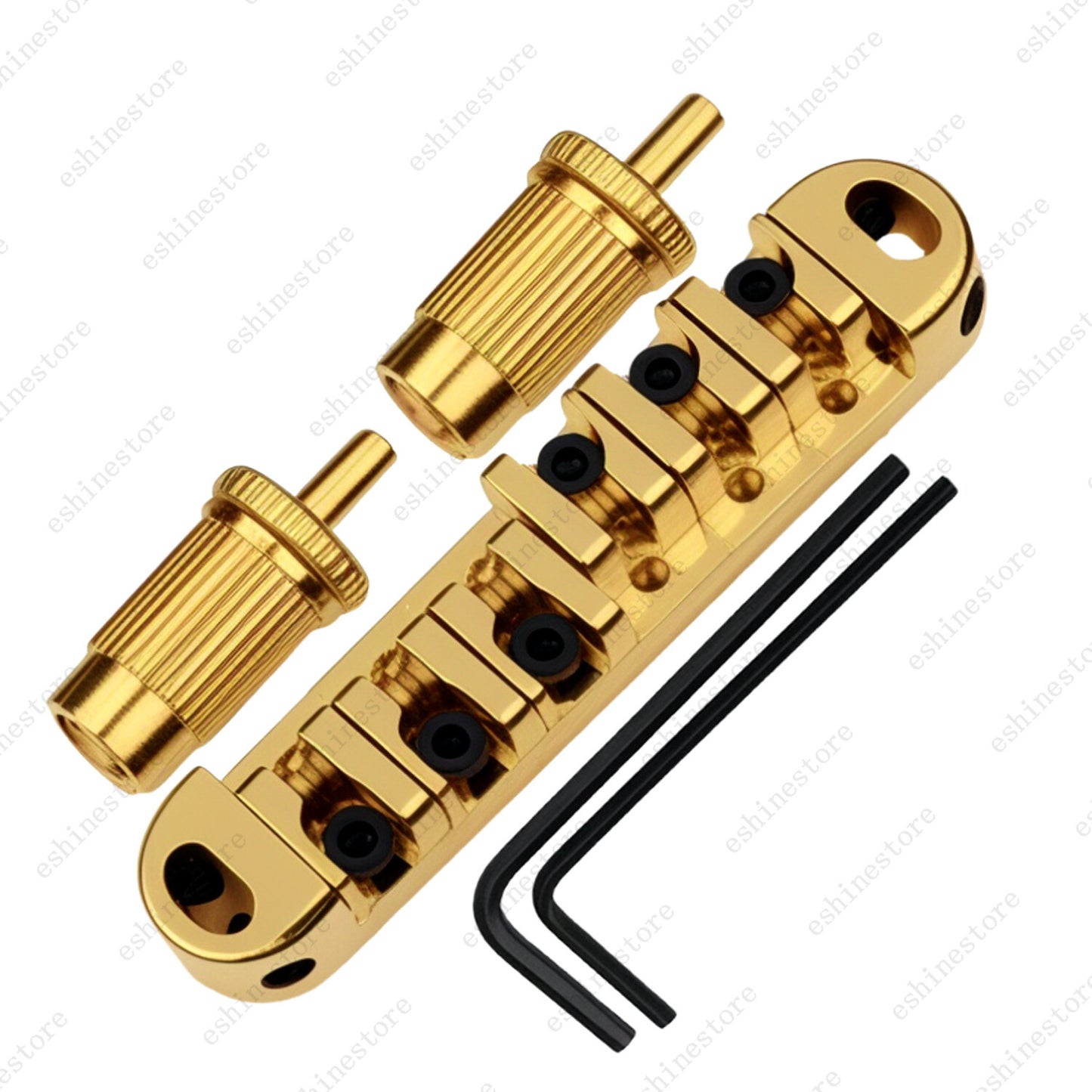 Adjustable Tune-O-Matic Roller Saddle Bridge Threaded Posts For Les Paul SG ES