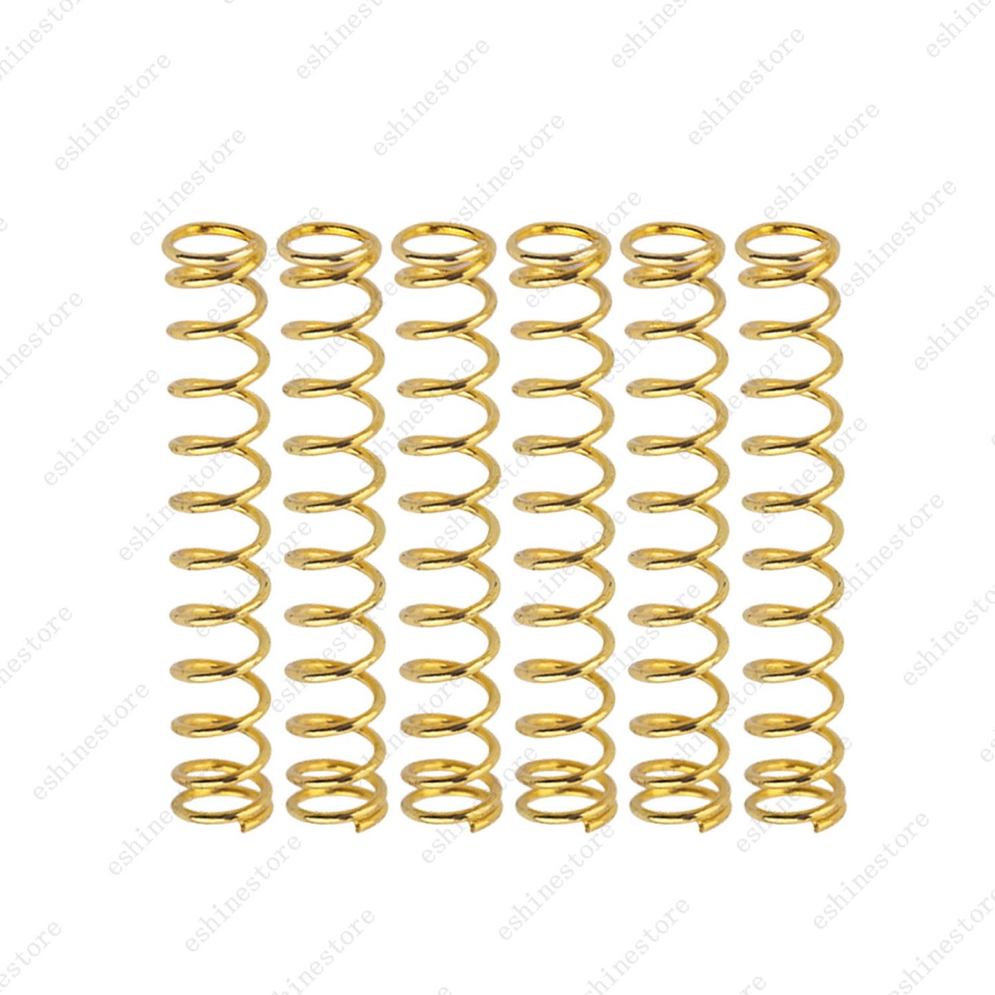 6pcs Electric Guitar Humbucker Pickup Height Adjust Straight Spring 4.5mm x 25mm