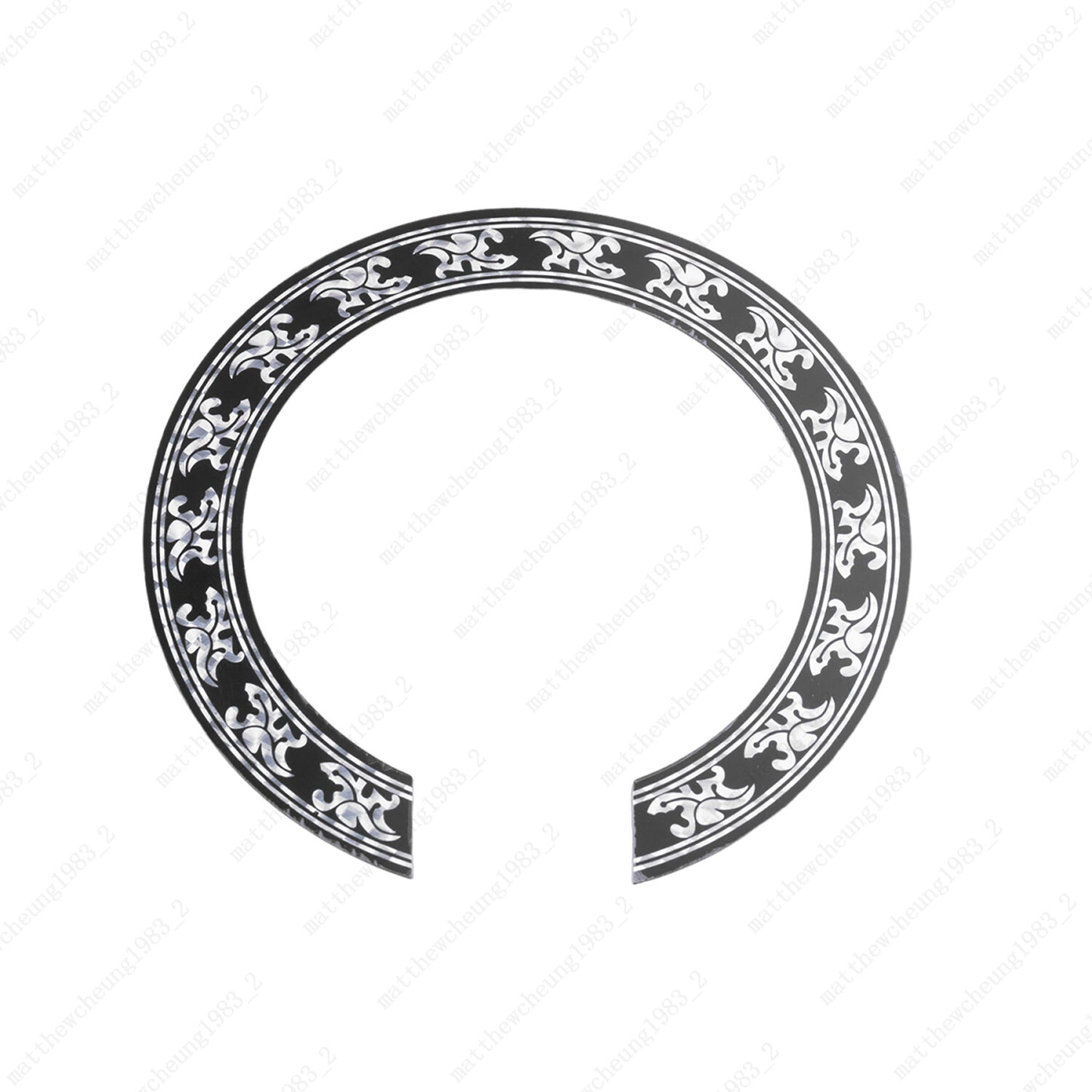 Acoustic Guitar SoundHole ring Decal Sticker self-adhesive for 40"/41" Guitar