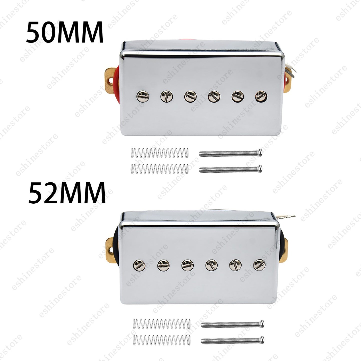 P90 Style Neck / Bridge Single Coil Pickup 6 Adjustable Screw Humbucker Size