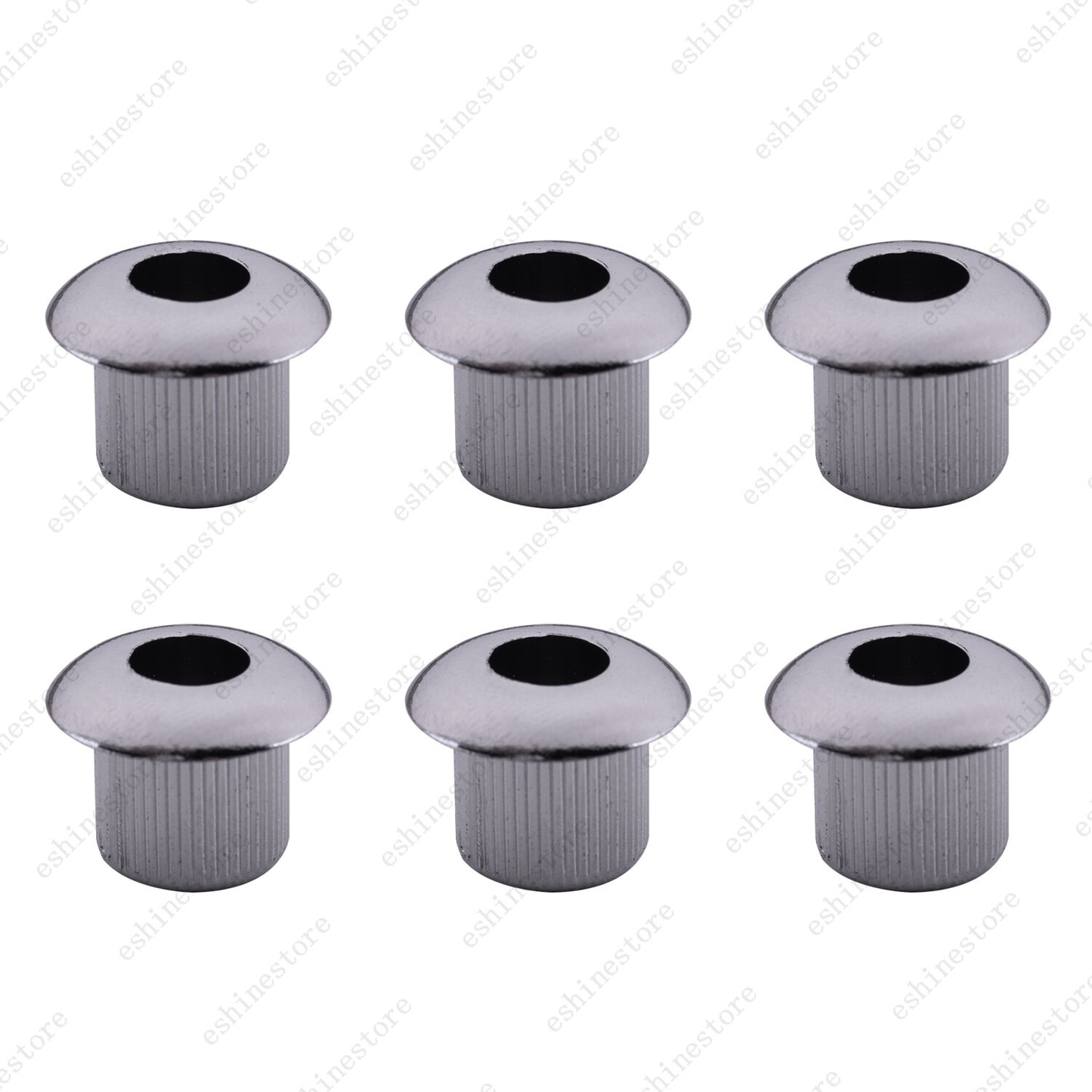 6Pcs Plastic Vintage/Modern 6mm to 10mm Guitar Tuner Conversion Bushings
