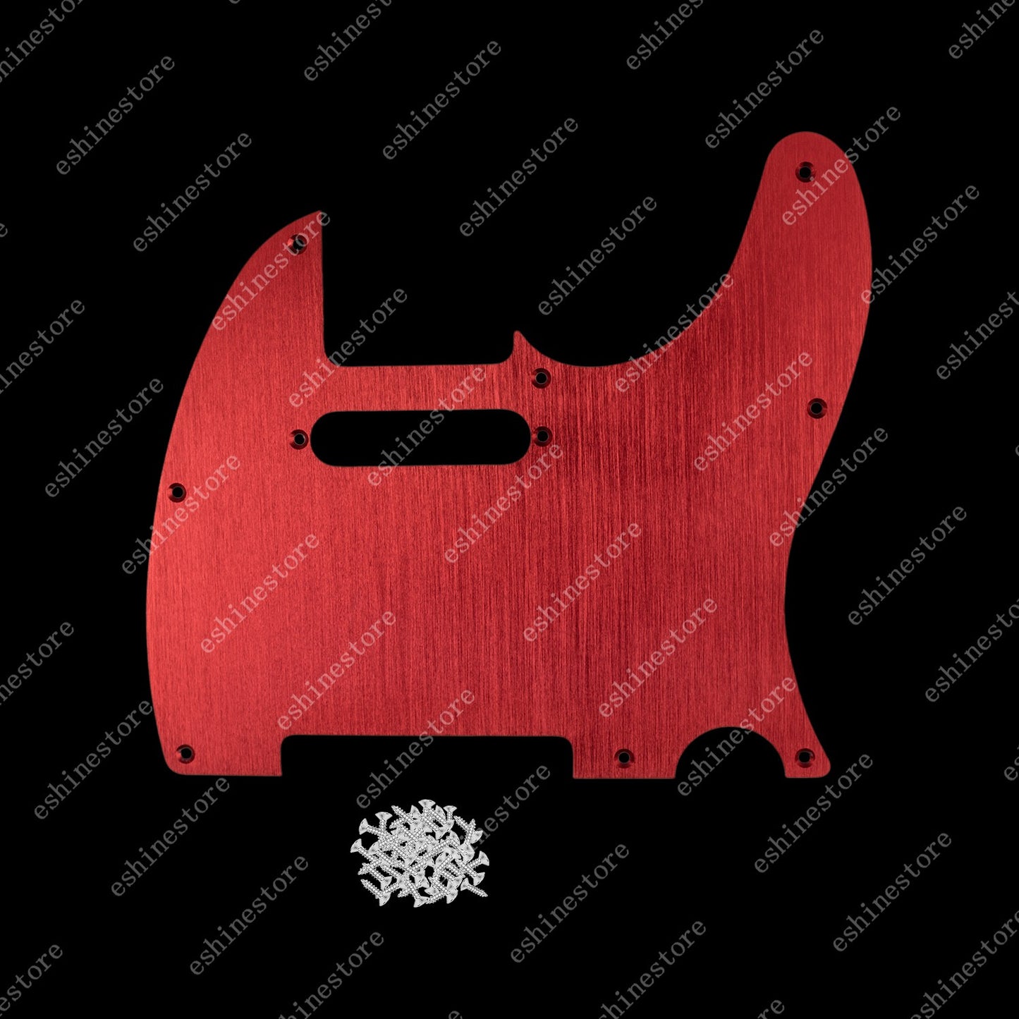 Aluminum 8-Hole Pickguard for Fender Telecaster - Red/Blue Metal Scratch Plate