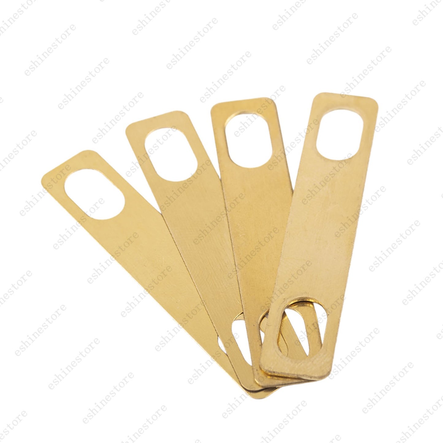 4pcs Guitar Neck Shims Brass (2pcs 0.2mm, 1pcs 0.5mm, 1pc 1mm) for ST/Strat Tele