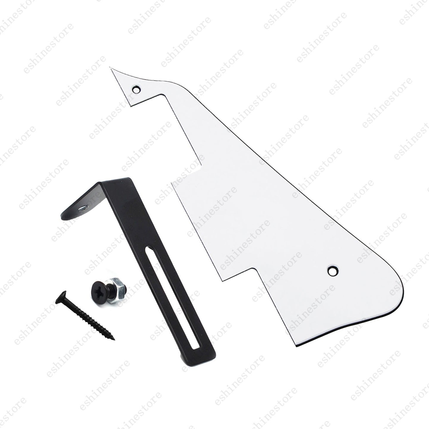 Multicolor Guitar Pickguard with Black Bracket Mounting Screws Set for Les Paul
