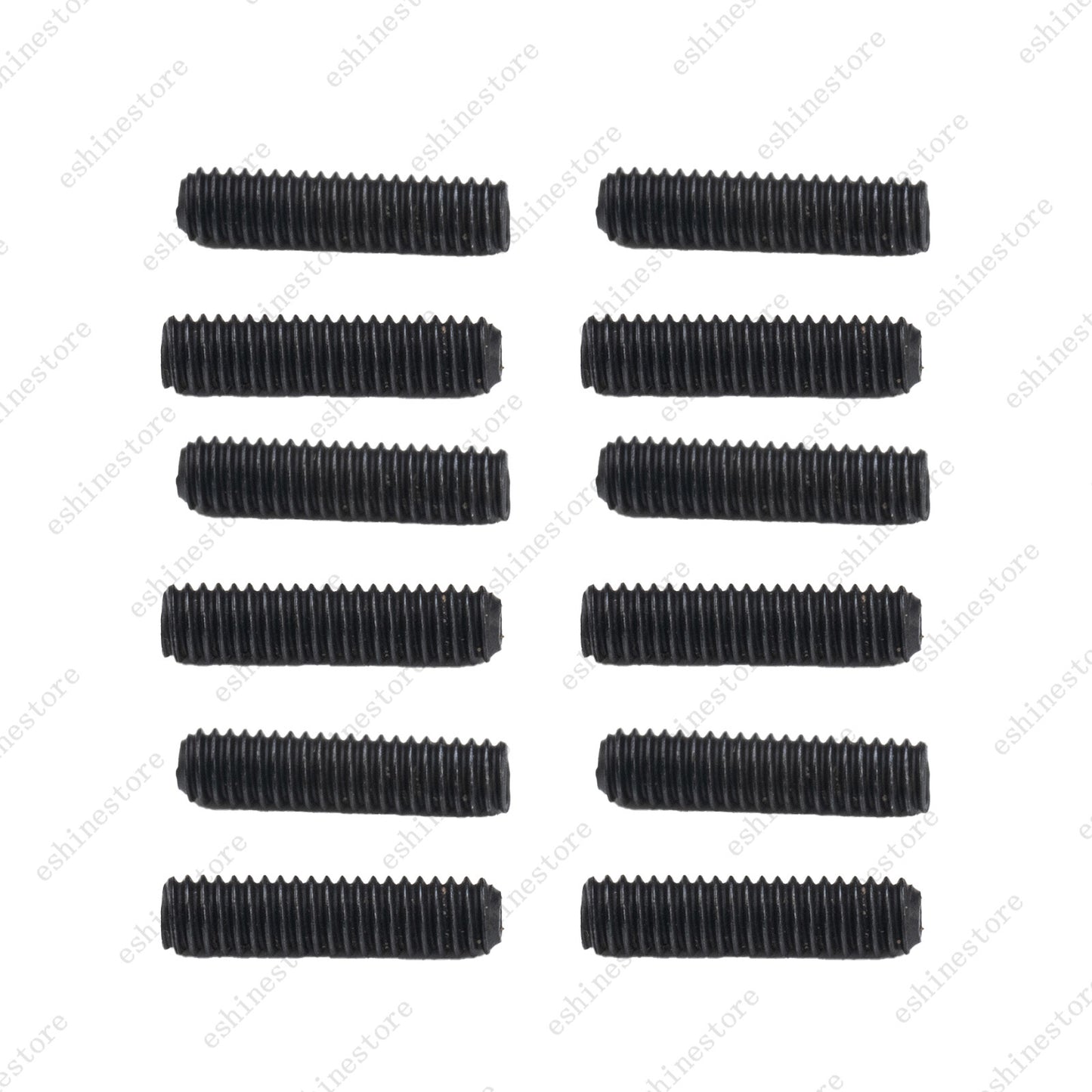12x Guitar Bridge Saddle Height Adjustment Screws M2.5x10 thread For Strat Tele
