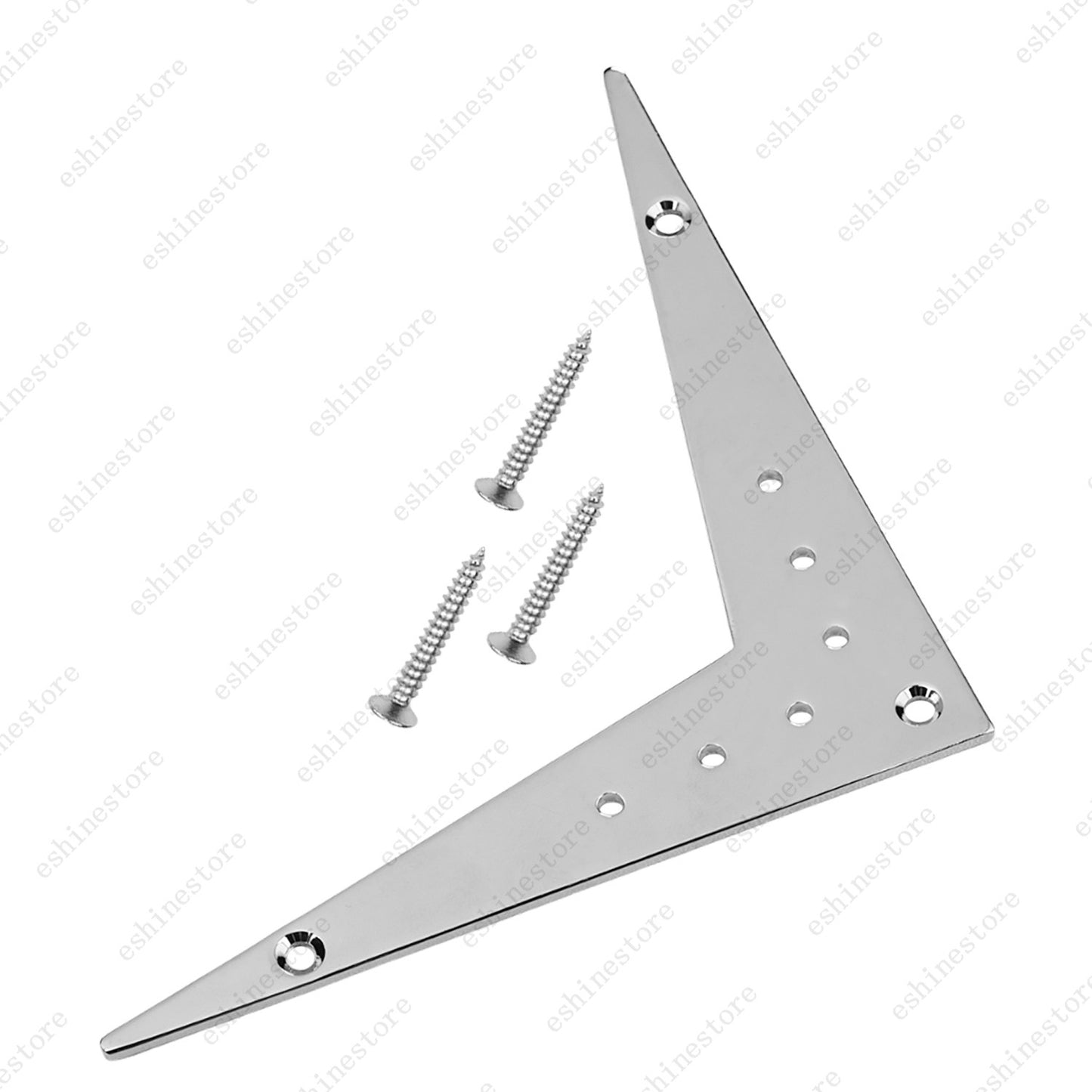 V-Style Metal Bridge Tailpiece Fits Flying V Style Electric Guitar Replacement