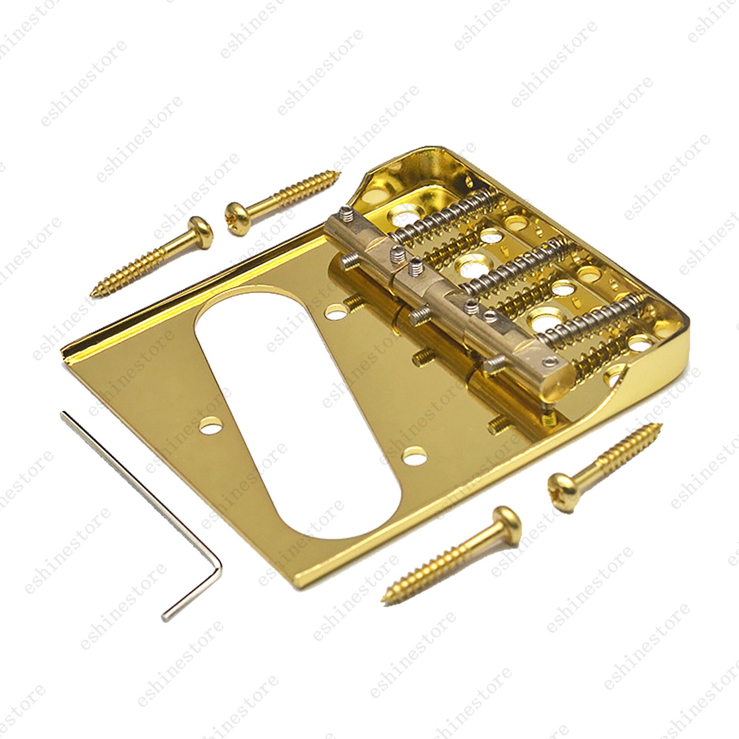 Tele Guitar single Bridge Compensated Brass Saddle Cut-Down Sides For Telecaster