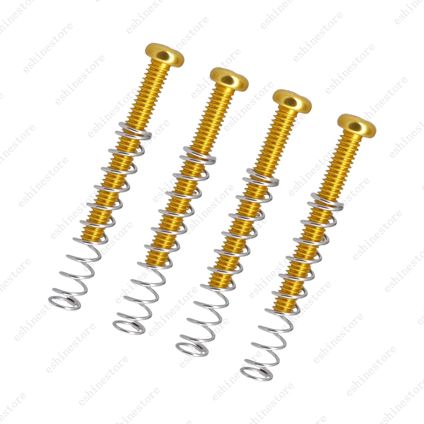 4 Pcs Guitar humbucker pickup Height Adjustment screws and springs-1/8''