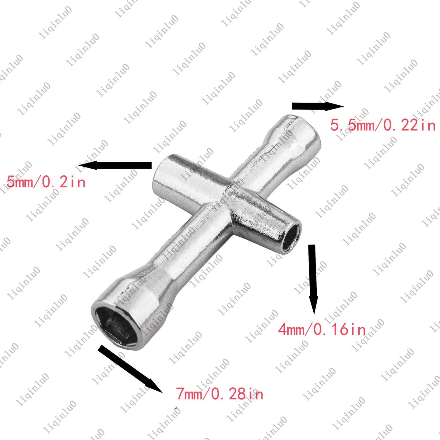 4-in-1 Upgrade RC Repair Cross Wrench - Small Socket Tool (4/5/5.5/7mm) - 1pc