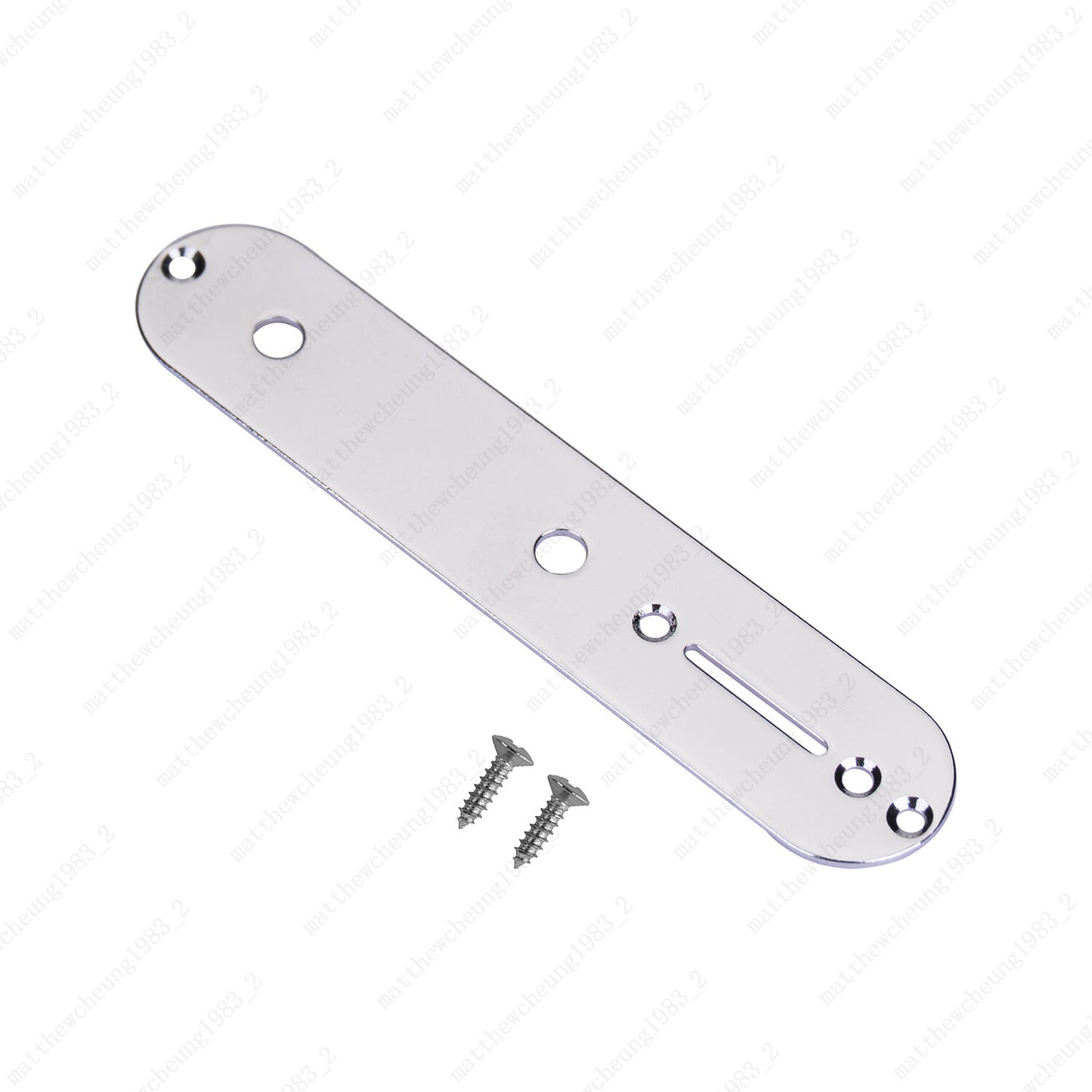 1 Piece Matel Black &Chrome Electric Guitar Control Plate 8MM for Fender Tele