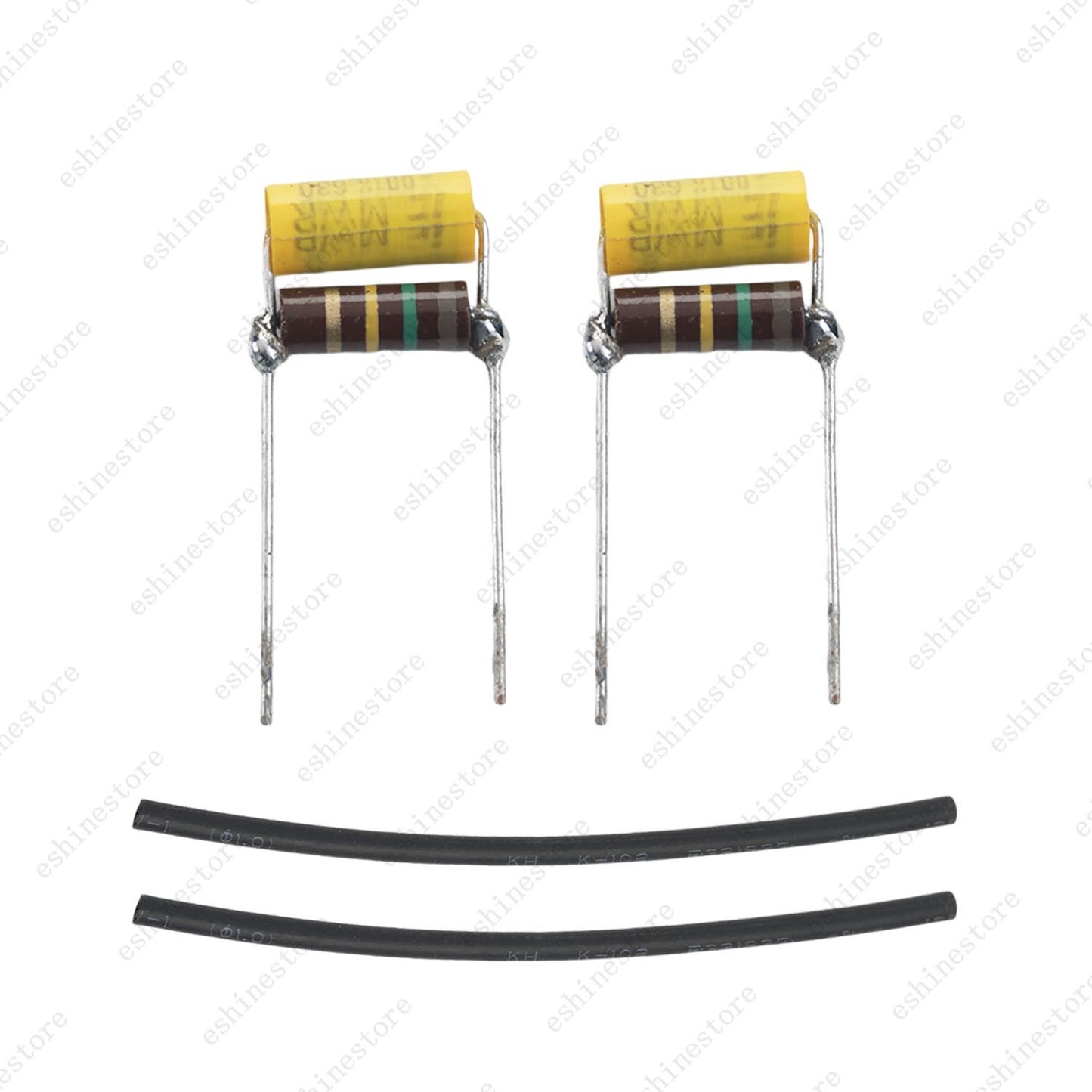 2x Treble Volume Bleed Circuit Kit Axial Film Cap .001uF 630V Cap &150K Resistor