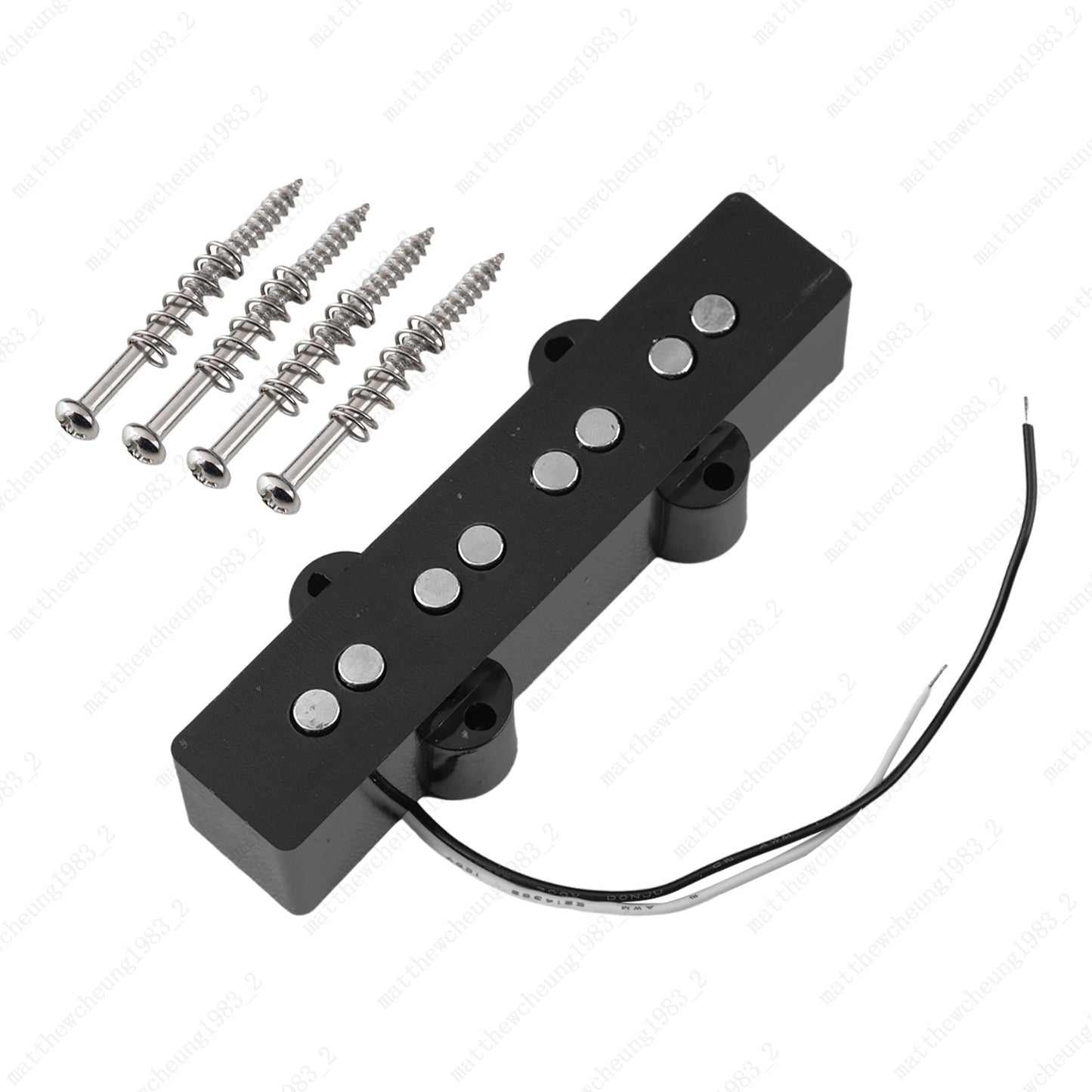 Open-style Ceramic 4-string 92mm Neck Pickup with Screw Spring for JB Jazz Bass