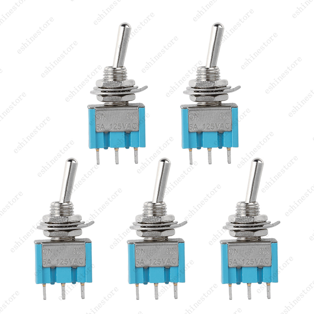 1/3/5x SPDT Guitar Mini Toggle Switch 2-Position ON/ON 3 PIN Car/Boat Switches