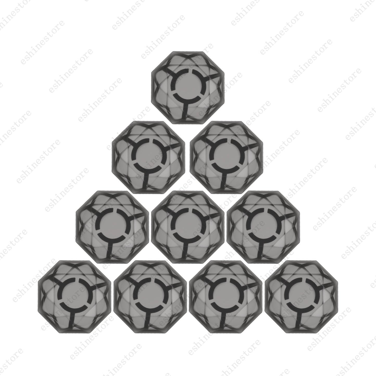 10 Pcs Diamond Shape Guitar Effect Pedal Footswitch Toppers Foot Nail Caps