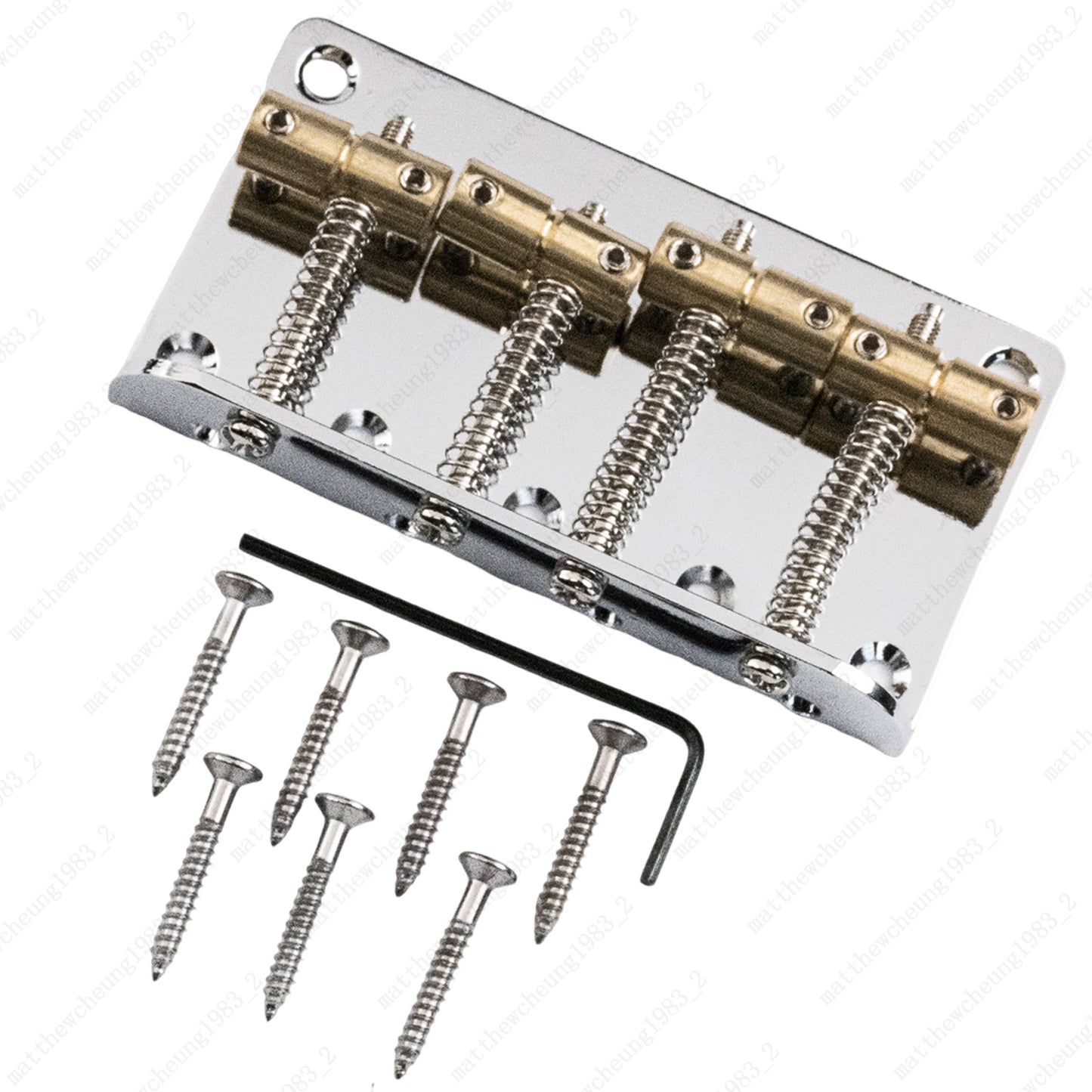 4 String Electric Bass Bridge Brass Saddle For Jazz/Precision Bass Guitar