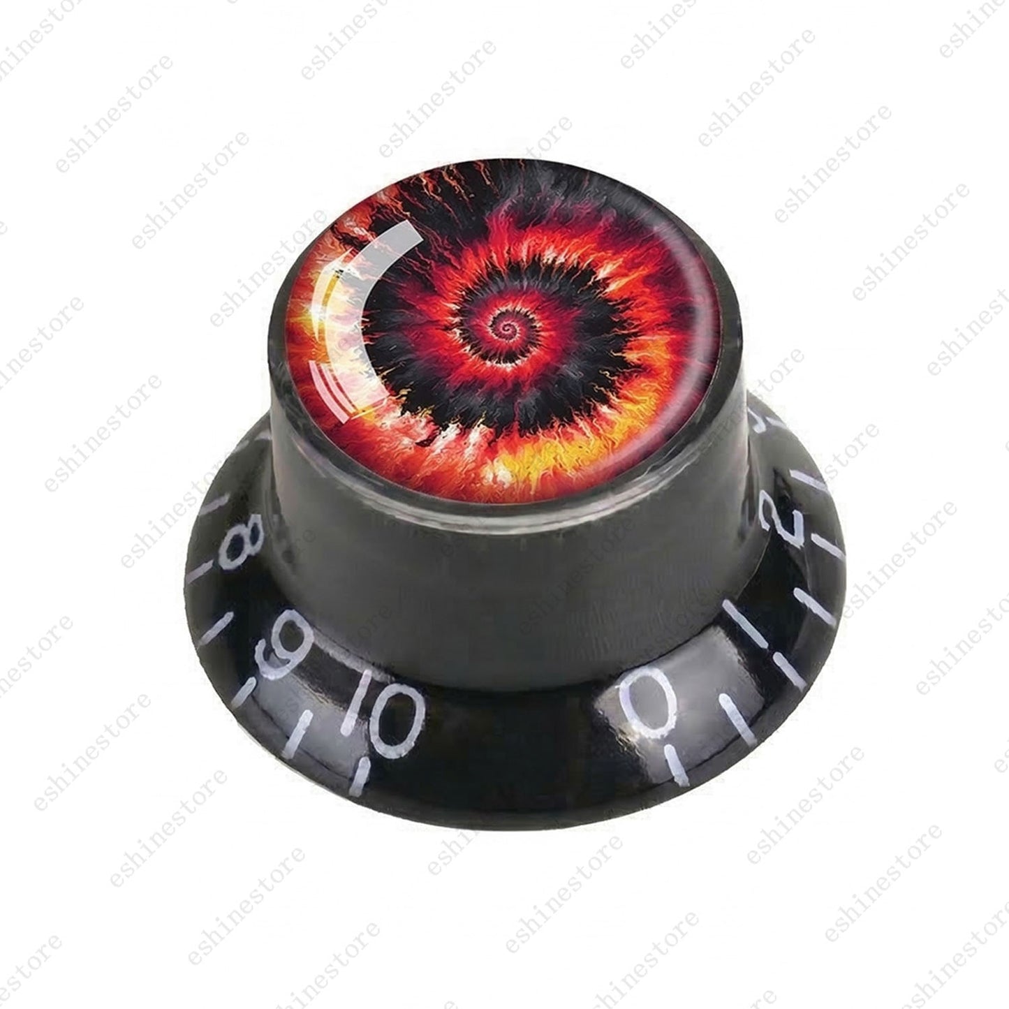 Guitar Reflector Knobs with Spiral Tie Dye Cap Top Hat Knob for Les Paul SG - 02