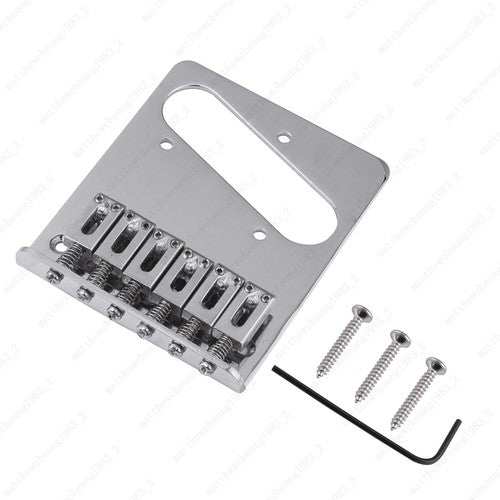 6-Saddle Modern Tele Bridge Assembly For Fender Telecaster Style Electric Guitar