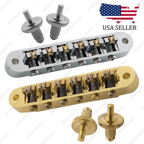 Tune-O-Matic M4 Bridge with Roller Saddle For Gibson Les Paul SG ES Gretsch