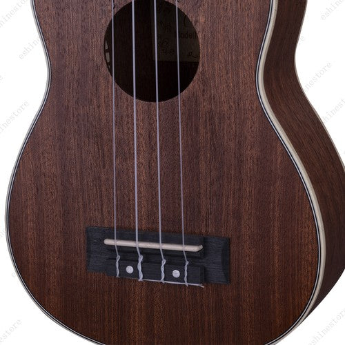 21" Soprano Ukulele Mahogany Wood Hawaiian Guitar Ukelele With Bag Strap Tuner