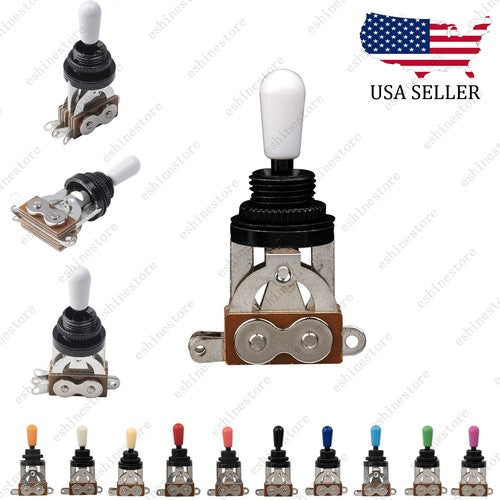11 COLOR Black 3-Way Electric Guitar Toggle Switch Selector For Gibson Epi LP