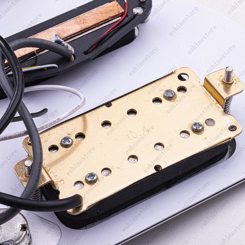 Guitar Hss Loaded Prewired Pickguard with Multi Switches For Strat St Red Pearl
